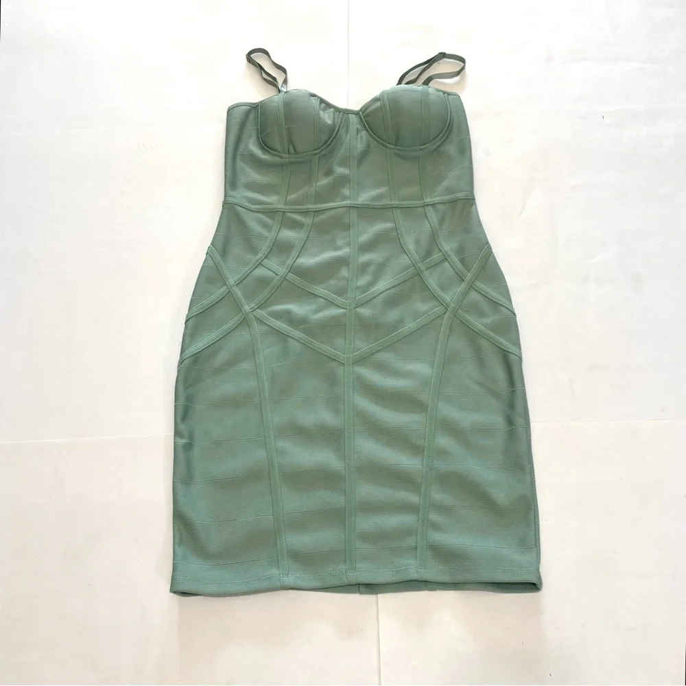 haute monde green dress Haute Monde Elegant Green Dress